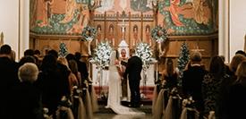 2022 Hurst Wedding in the Christ the King Chapel at Ƶ University